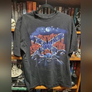 Lynyrd Skynyrd Motorcycle T-Shirt Mens Size L Large Proudly Made In The USA Vint